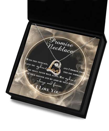 Wife Promise My Heart Love Necklace Anniversary Wedding Birthday Valentine's Day Gift From Husband - Mallard Moon Gift Shop