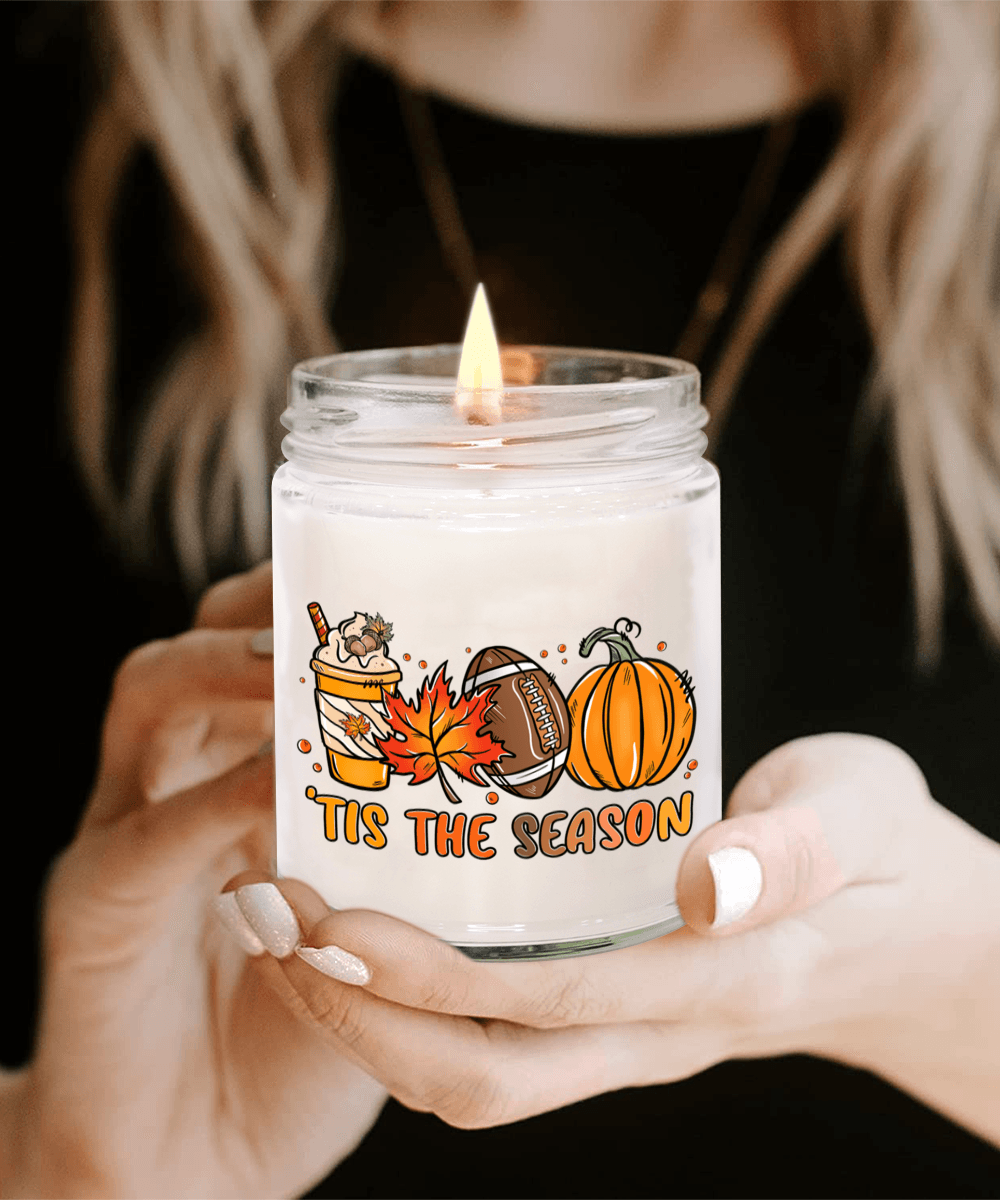 Smells Like Football, Fall and Pumpkin Spice Scented Soy Candles - Mallard Moon Gift Shop