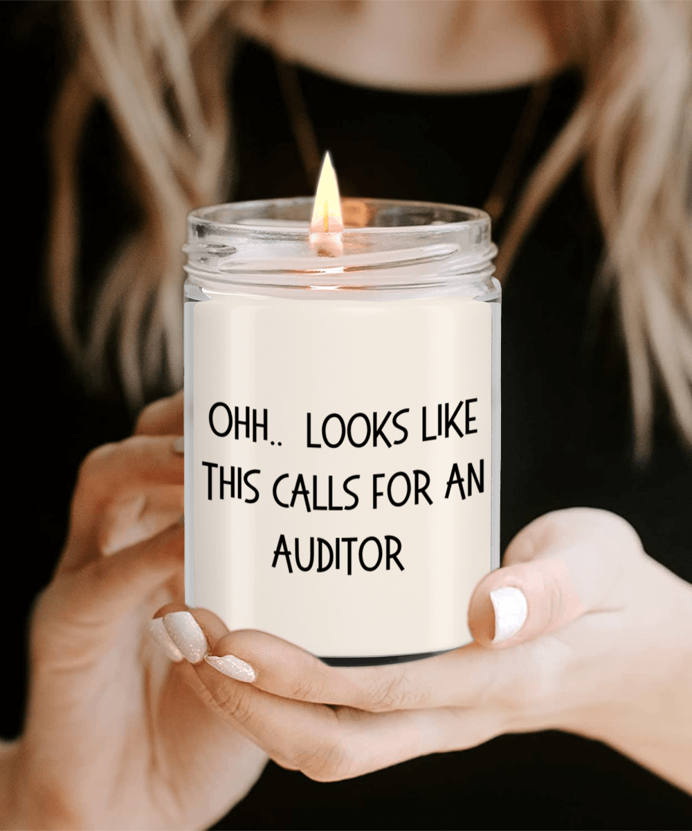 Auditor Gifts - OHH - Looks Like This Calls for an Auditor Office Humor Scented Soy Candle - Mallard Moon Gift Shop