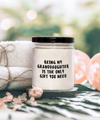 Granddaughter Gift Ideas - Being My Granddaughter is The Only Gift You Need Scented Soy Candle - Mallard Moon Gift Shop