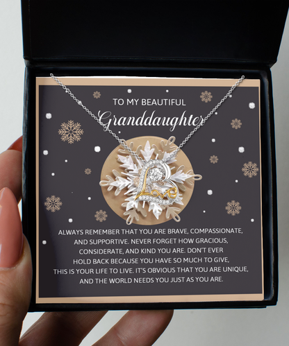 Gift for Granddaughter - As You Are - Love Dancing Heart Pendant Necklace - Mallard Moon Gift Shop