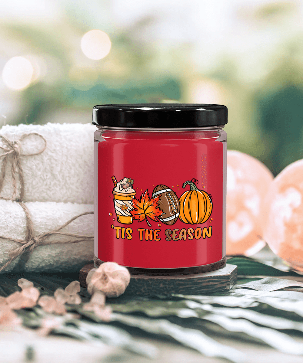 Smells Like Football, Fall and Pumpkin Spice Scented Soy Candles - Mallard Moon Gift Shop