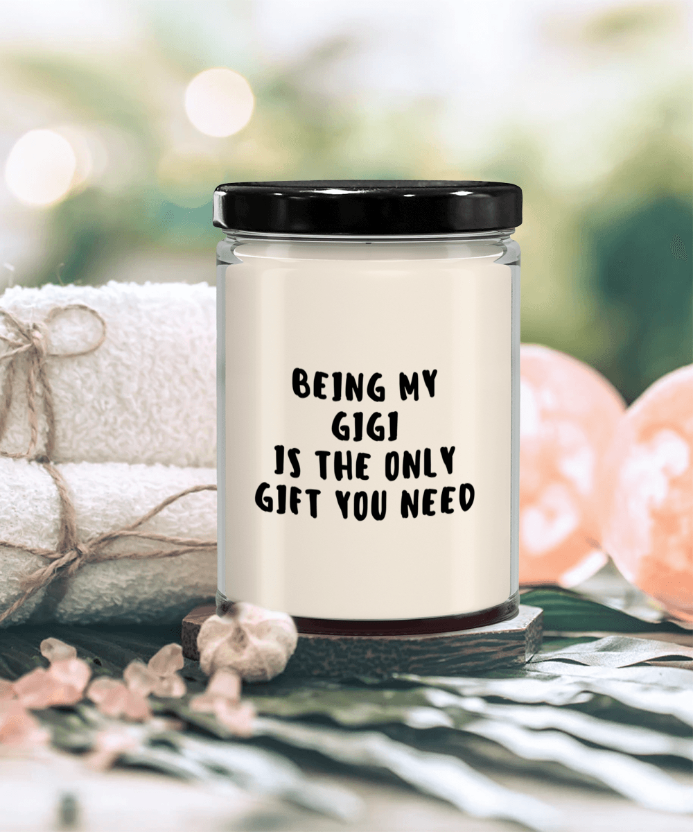 Gigi Gift Ideas - Being My Gigi is The Only Gift You Need Scented Soy Candle - Mallard Moon Gift Shop