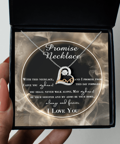 Wife Promise My Heart Love Necklace Anniversary Wedding Birthday Valentine's Day Gift From Husband - Mallard Moon Gift Shop