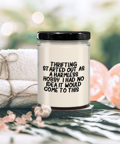 Thrifting Delight, Gifts for Friends, Thrifting Enthusiasts, Birthday, Holidays, Special Occasions, Quote Inspired Scented Soy Candle - Mallard Moon Gift Shop