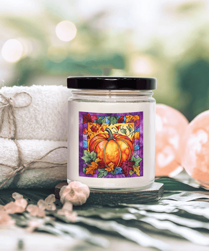 Fall Pumpkin Soy Container Jar Candle Home Decor - Mallard Moon Gift Shop