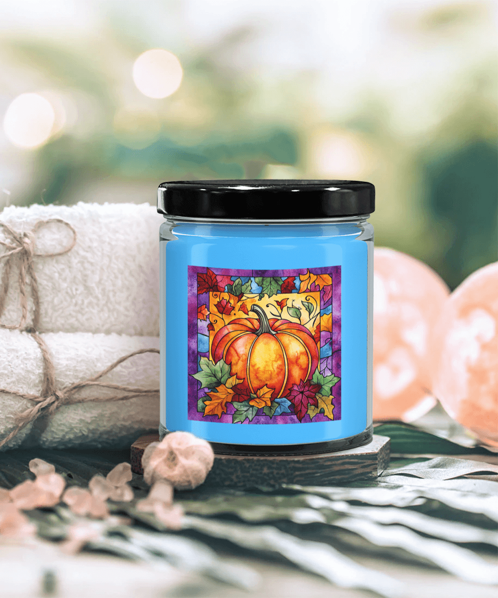 Fall Pumpkin Soy Container Jar Candle Home Decor - Mallard Moon Gift Shop