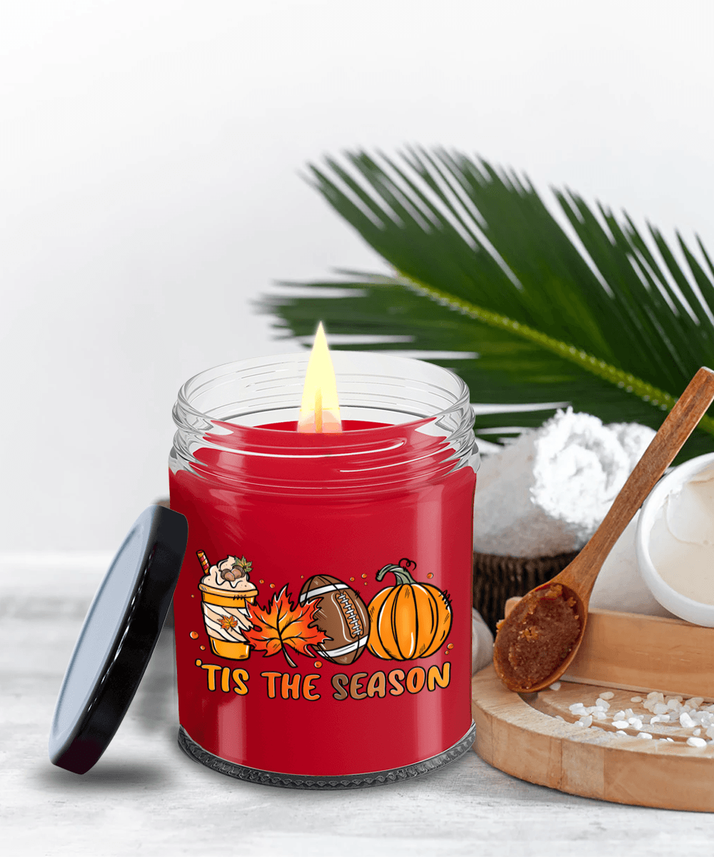 Smells Like Football, Fall and Pumpkin Spice Scented Soy Candles - Mallard Moon Gift Shop