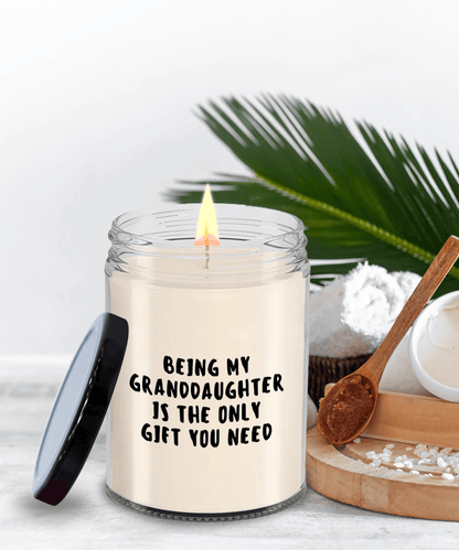 Granddaughter Gift Ideas - Being My Granddaughter is The Only Gift You Need Scented Soy Candle - Mallard Moon Gift Shop