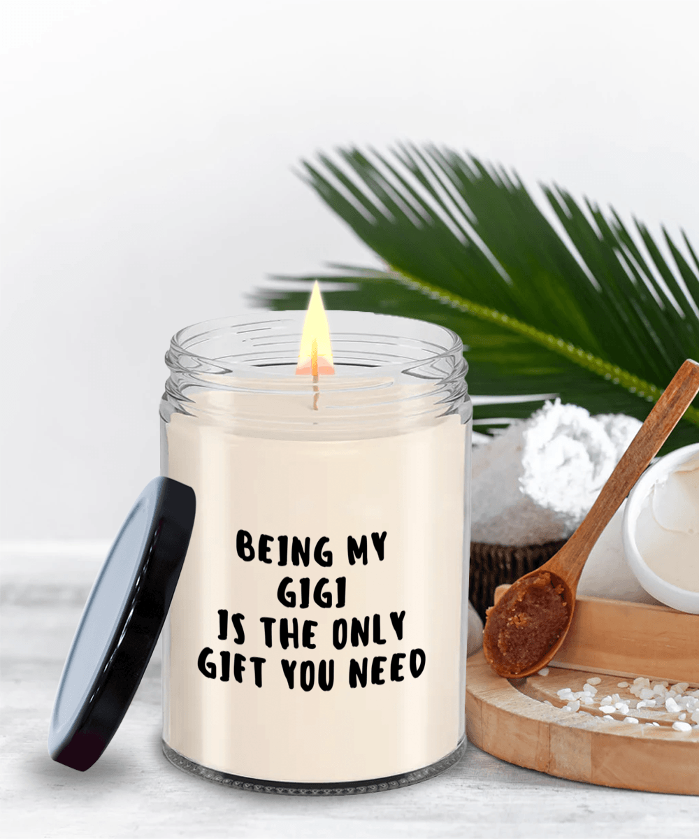 Gigi Gift Ideas - Being My Gigi is The Only Gift You Need Scented Soy Candle - Mallard Moon Gift Shop