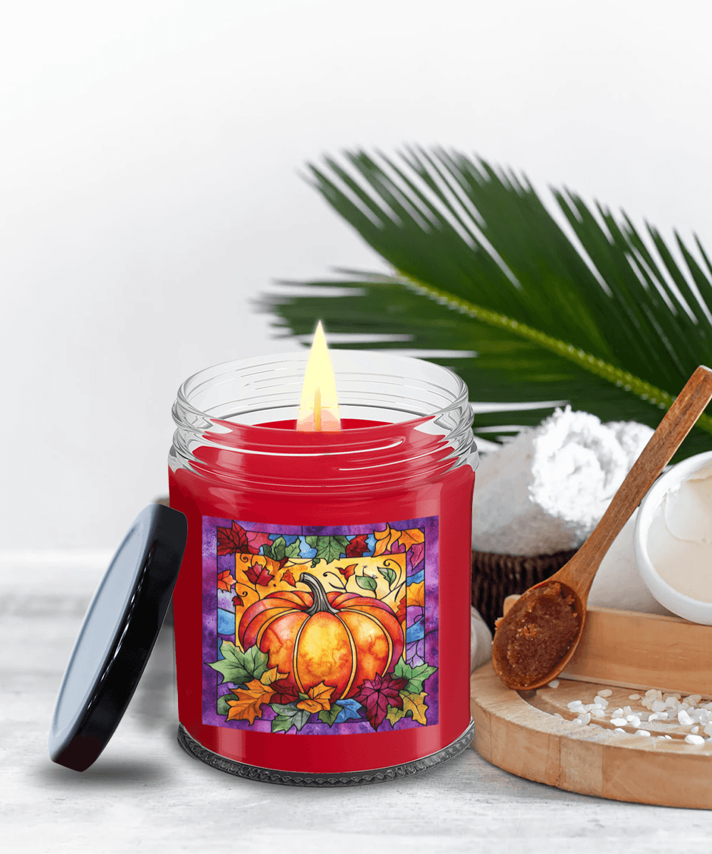 Fall Pumpkin Soy Container Jar Candle Home Decor - Mallard Moon Gift Shop