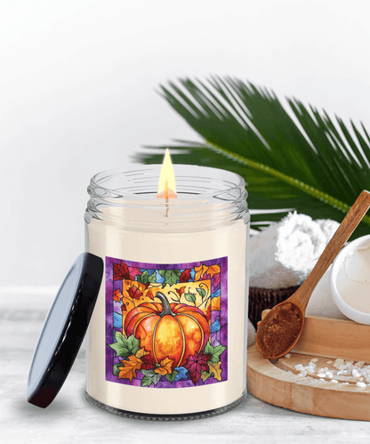 Fall Pumpkin Soy Container Jar Candle Home Decor - Mallard Moon Gift Shop