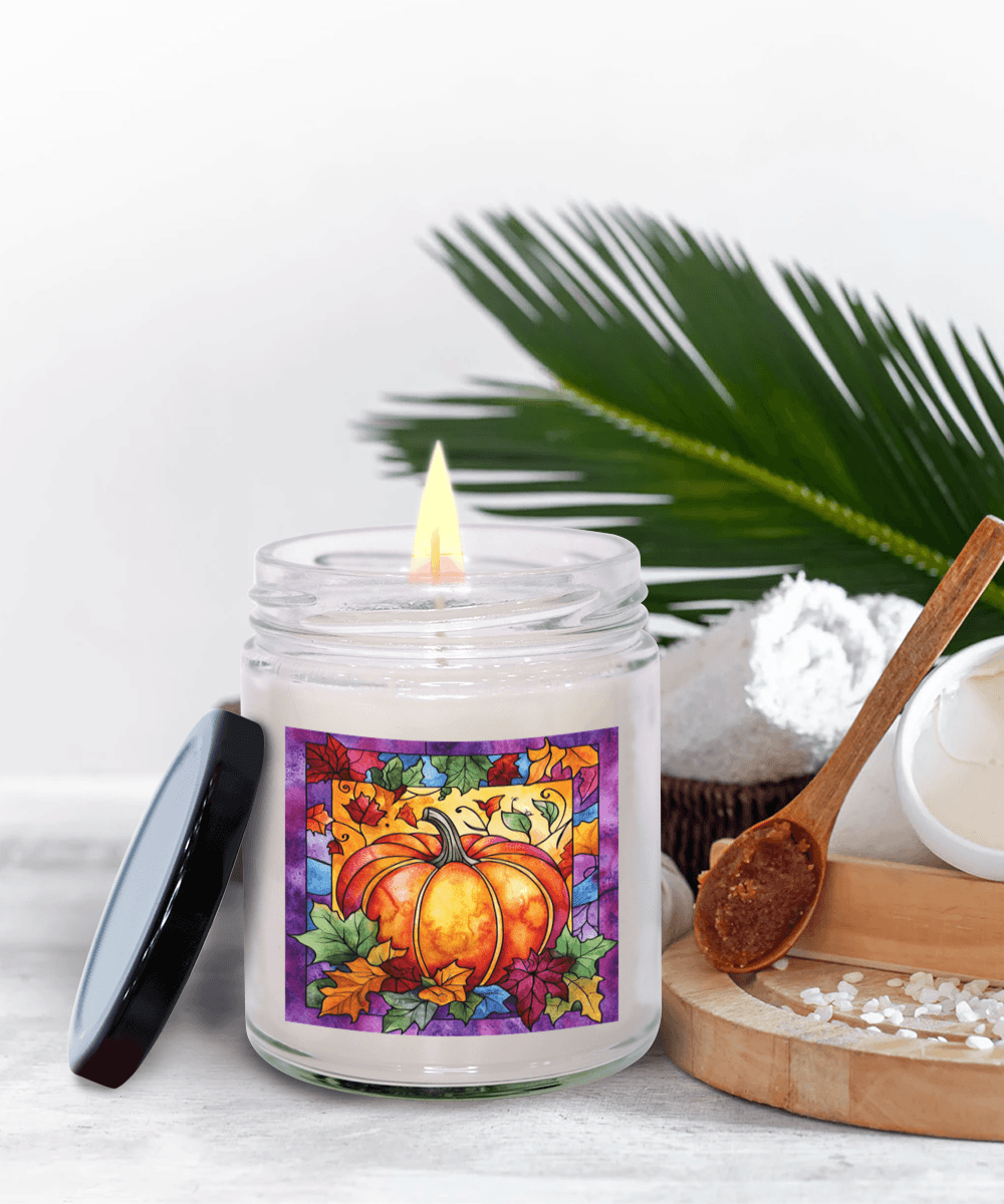 Fall Pumpkin Soy Container Jar Candle Home Decor - Mallard Moon Gift Shop