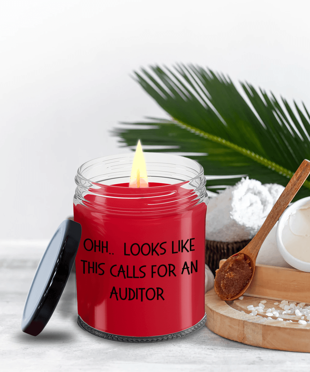 Auditor Gifts - OHH - Looks Like This Calls for an Auditor Office Humor Scented Soy Candle - Mallard Moon Gift Shop