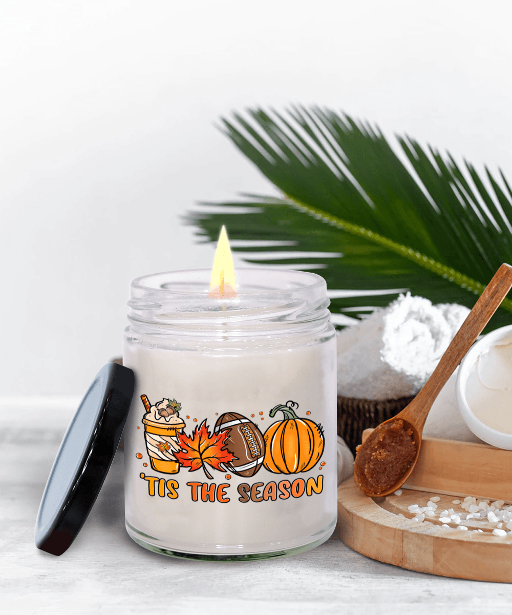 Smells Like Football, Fall and Pumpkin Spice Scented Soy Candles - Mallard Moon Gift Shop