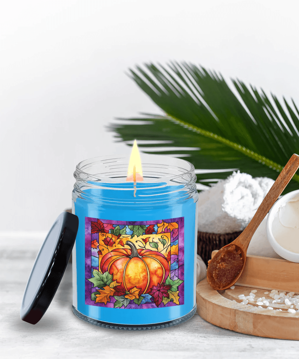 Fall Pumpkin Soy Container Jar Candle Home Decor - Mallard Moon Gift Shop