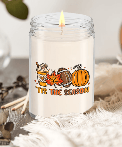 Smells Like Football, Fall and Pumpkin Spice Scented Soy Candles - Mallard Moon Gift Shop