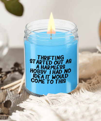 Thrifting Delight, Gifts for Friends, Thrifting Enthusiasts, Birthday, Holidays, Special Occasions, Quote Inspired Scented Soy Candle - Mallard Moon Gift Shop