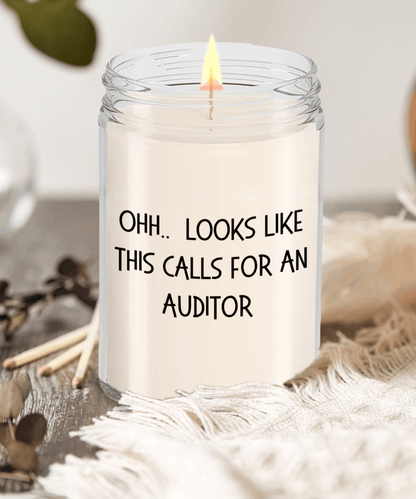 Auditor Gifts - OHH - Looks Like This Calls for an Auditor Office Humor Scented Soy Candle - Mallard Moon Gift Shop