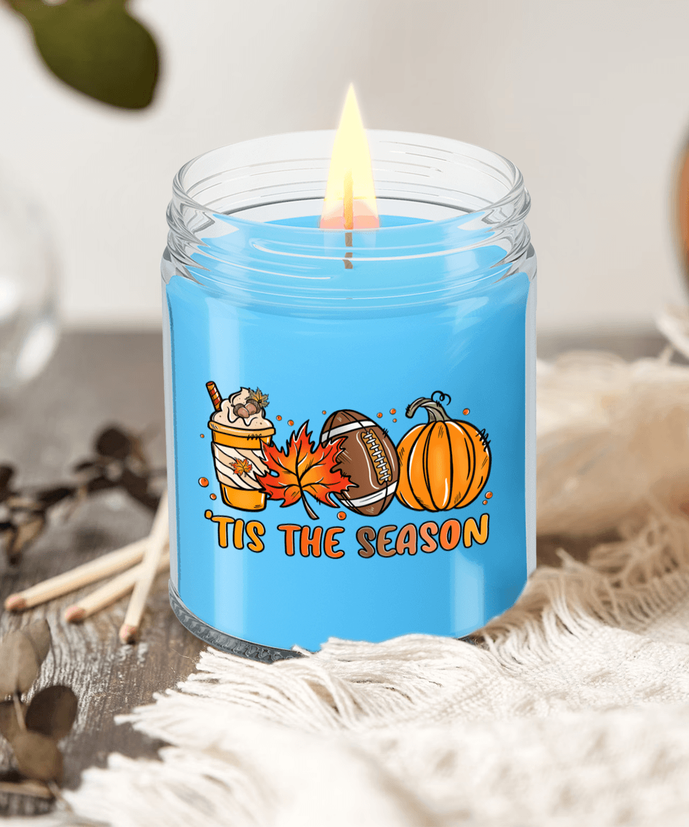 Smells Like Football, Fall and Pumpkin Spice Scented Soy Candles - Mallard Moon Gift Shop