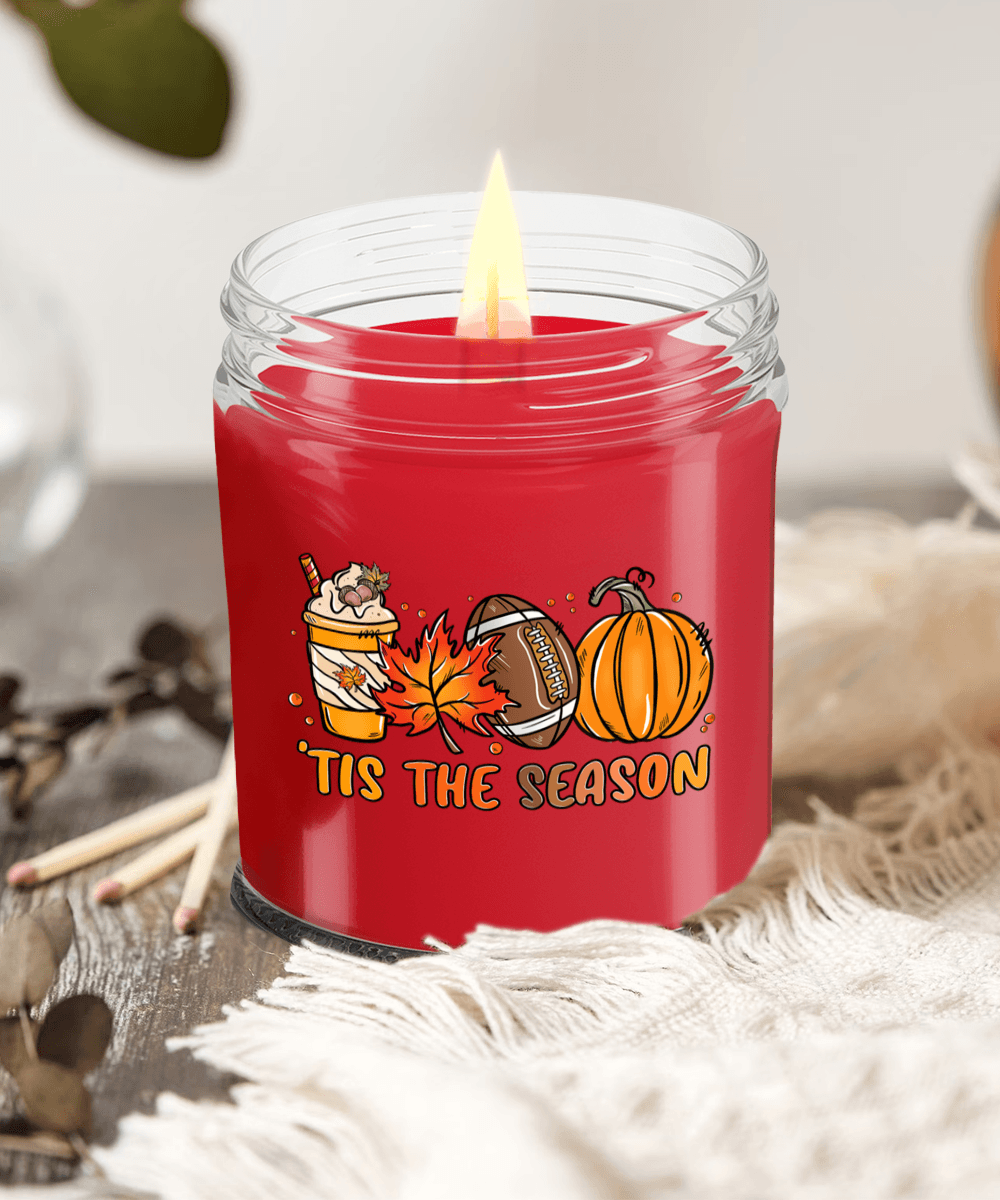 Smells Like Football, Fall and Pumpkin Spice Scented Soy Candles - Mallard Moon Gift Shop