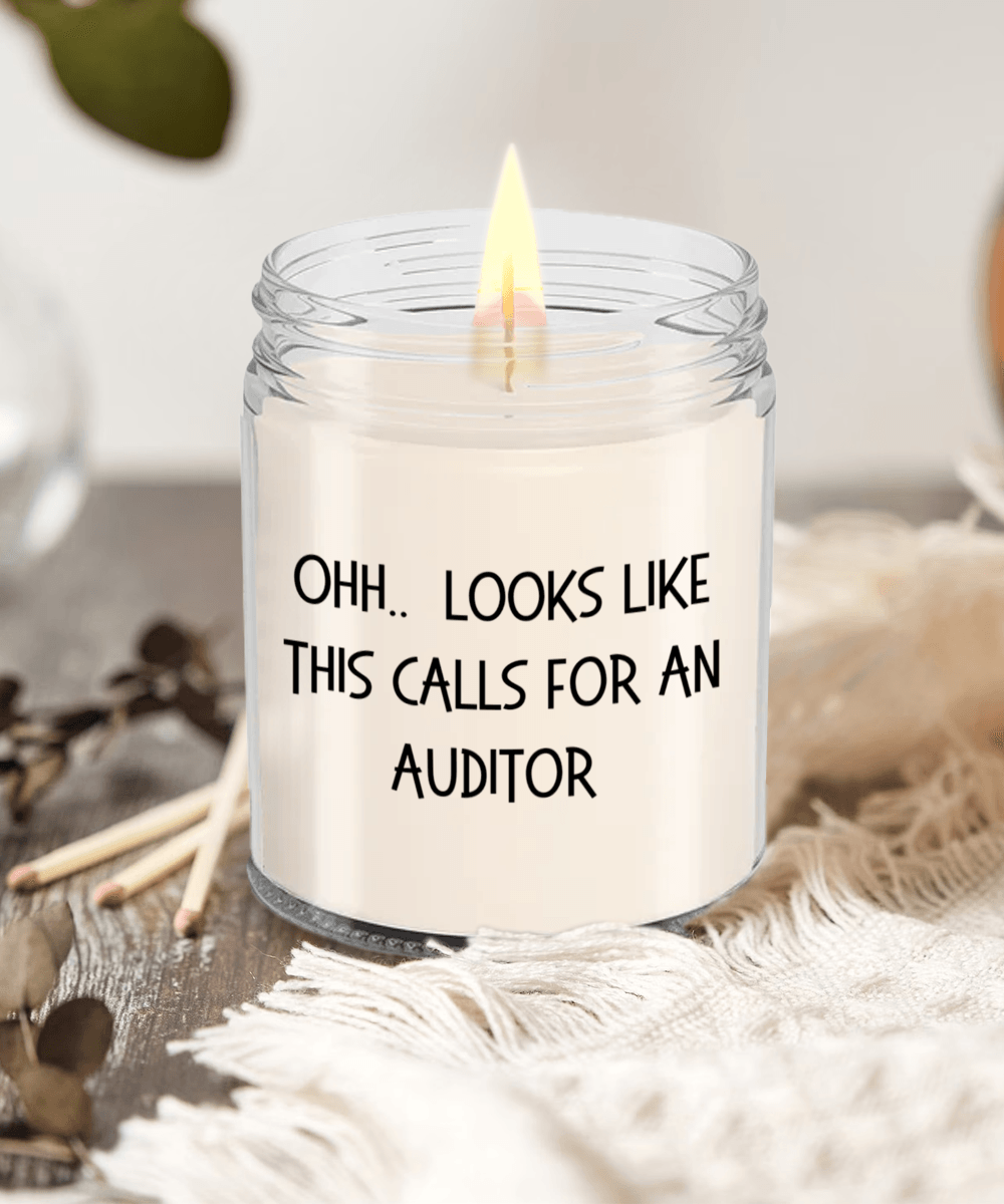 Auditor Gifts - OHH - Looks Like This Calls for an Auditor Office Humor Scented Soy Candle - Mallard Moon Gift Shop
