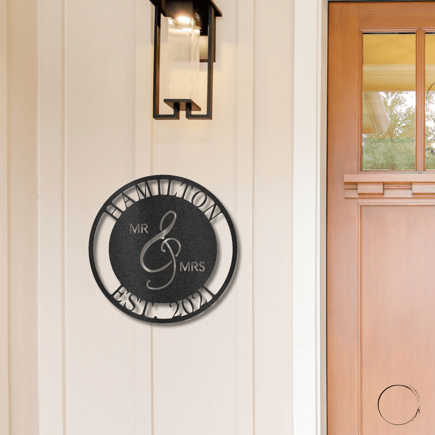 Mr. and Mrs. Personalized Indoor Outdoor Steel Wall Sign Art - Mallard Moon Gift Shop