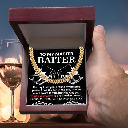 Gift for My Man - In The Sea - Cuban Link Chain Necklace - Mallard Moon Gift Shop