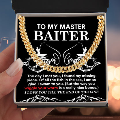 Gift for My Man - In The Sea - Cuban Link Chain Necklace - Mallard Moon Gift Shop