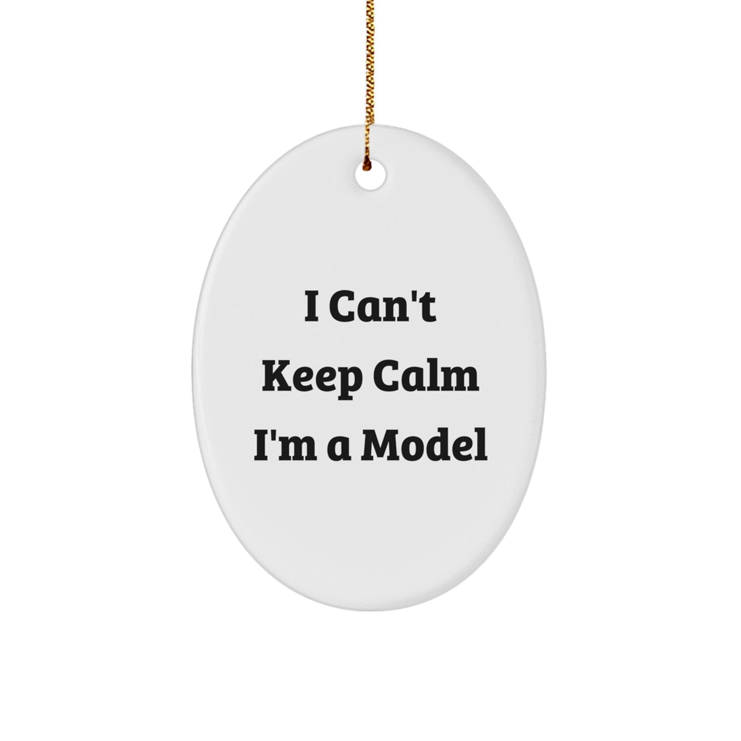 Funny Model Oval Ornament Gifts from Friends for Model Men Women - Image 1