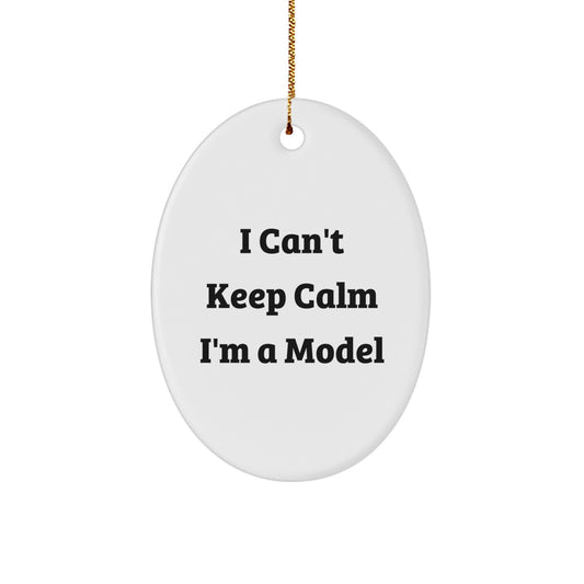 Funny Model Oval Ornament Gifts from Friends for Model Men Women - Image 1