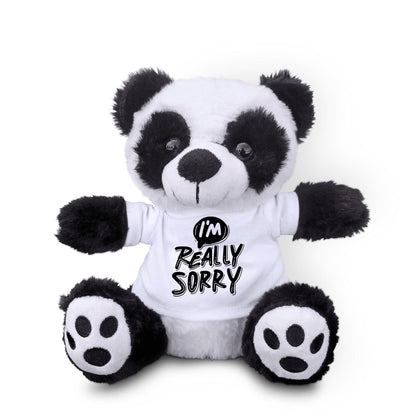 Apology Gift - I Am Really Sorry - Plush Lamb, Panda, or Teddy Bear with Tee Shirt - Mallard Moon Gift Shop