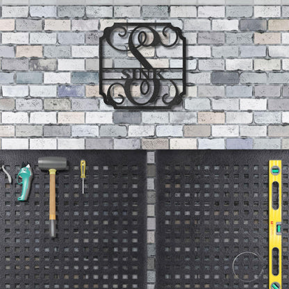 Personalized Monogram Metal Wall Sign: A Statement of Elegance & Identity - Mallard Moon Gift Shop
