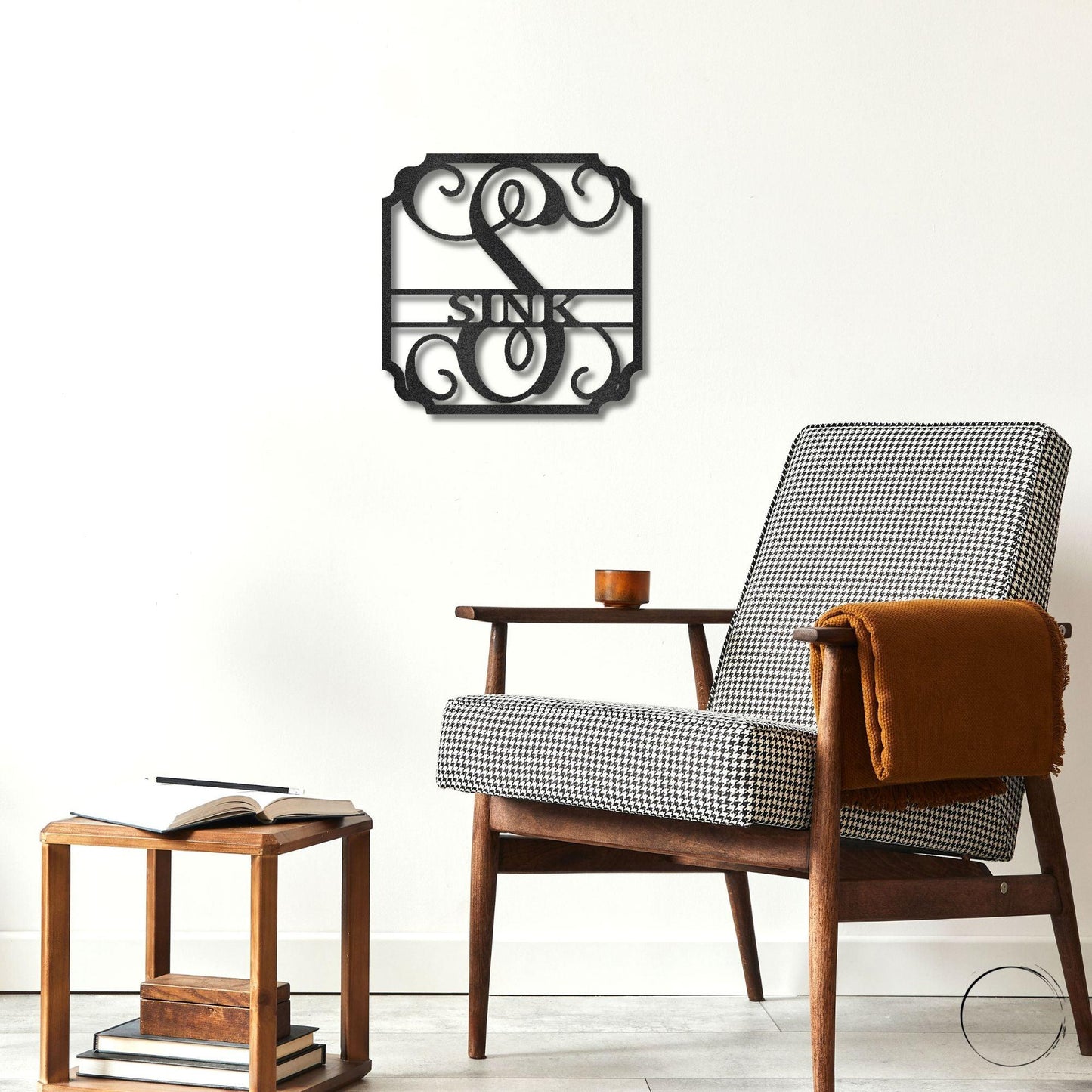 Personalized Monogram Metal Wall Sign: A Statement of Elegance & Identity - Mallard Moon Gift Shop