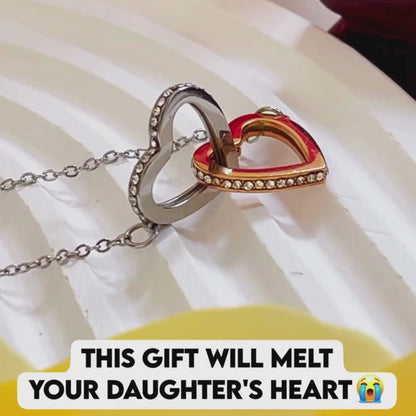 Gift for Daughter - The Most Beautiful Chapter in My Life Is You - Interlocking Hearts Necklace