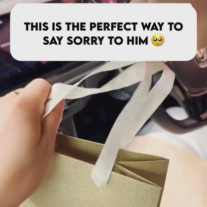 Apology Gift for Him - Sorry, Breaks My Heart - Black Chronograph Watch