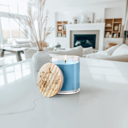 Pumpkin and Spice Engraved Lid Soy Scented Candle - Mallard Moon Gift Shop