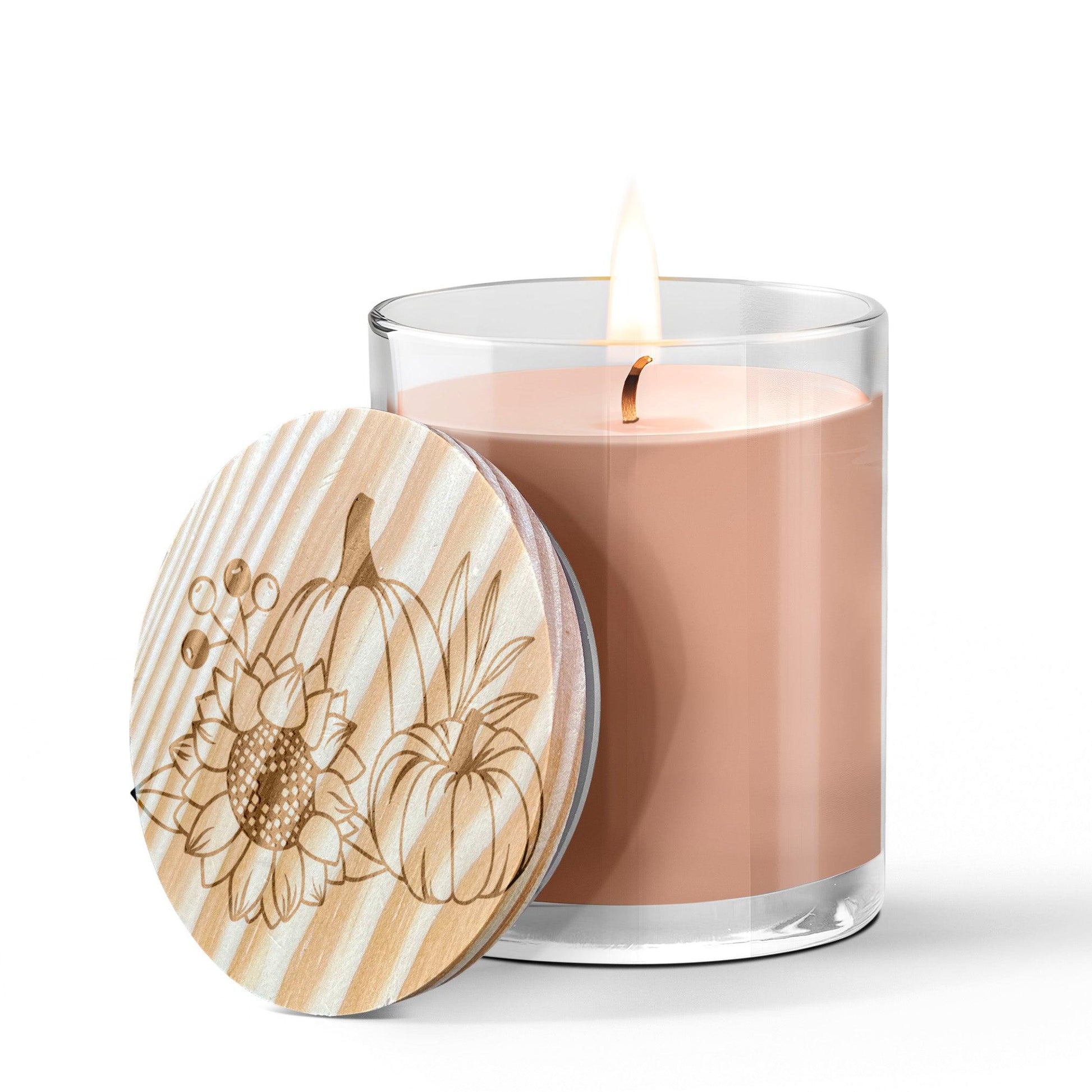 Pumpkin and Spice Engraved Lid Soy Scented Candle - Mallard Moon Gift Shop