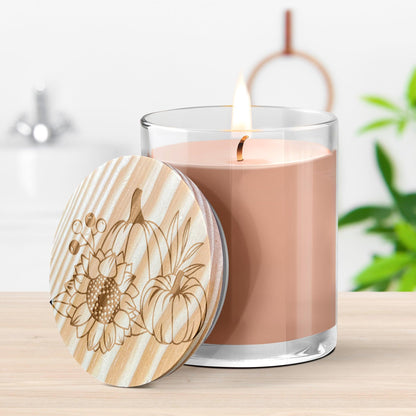 Pumpkin and Spice Engraved Lid Soy Scented Candle - Mallard Moon Gift Shop