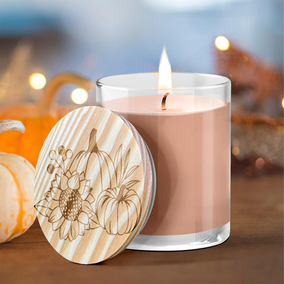 Pumpkin and Spice Engraved Lid Soy Scented Candle - Mallard Moon Gift Shop