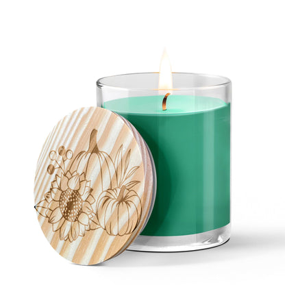 Pumpkin and Spice Engraved Lid Soy Scented Candle - Mallard Moon Gift Shop
