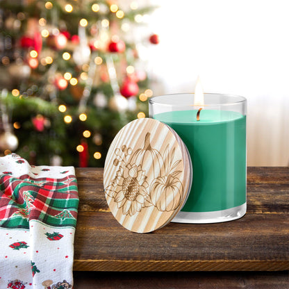 Pumpkin and Spice Engraved Lid Soy Scented Candle - Mallard Moon Gift Shop