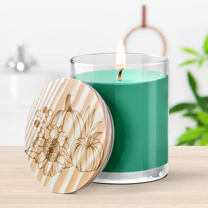 Pumpkin and Spice Engraved Lid Soy Scented Candle - Mallard Moon Gift Shop