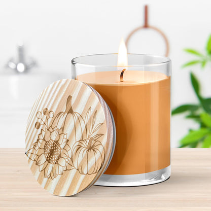Pumpkin and Spice Engraved Lid Soy Scented Candle - Mallard Moon Gift Shop