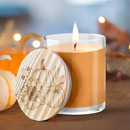 Pumpkin and Spice Engraved Lid Soy Scented Candle - Mallard Moon Gift Shop