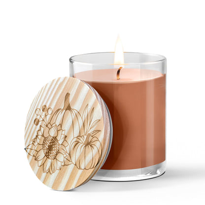 Pumpkin and Spice Engraved Lid Soy Scented Candle - Mallard Moon Gift Shop