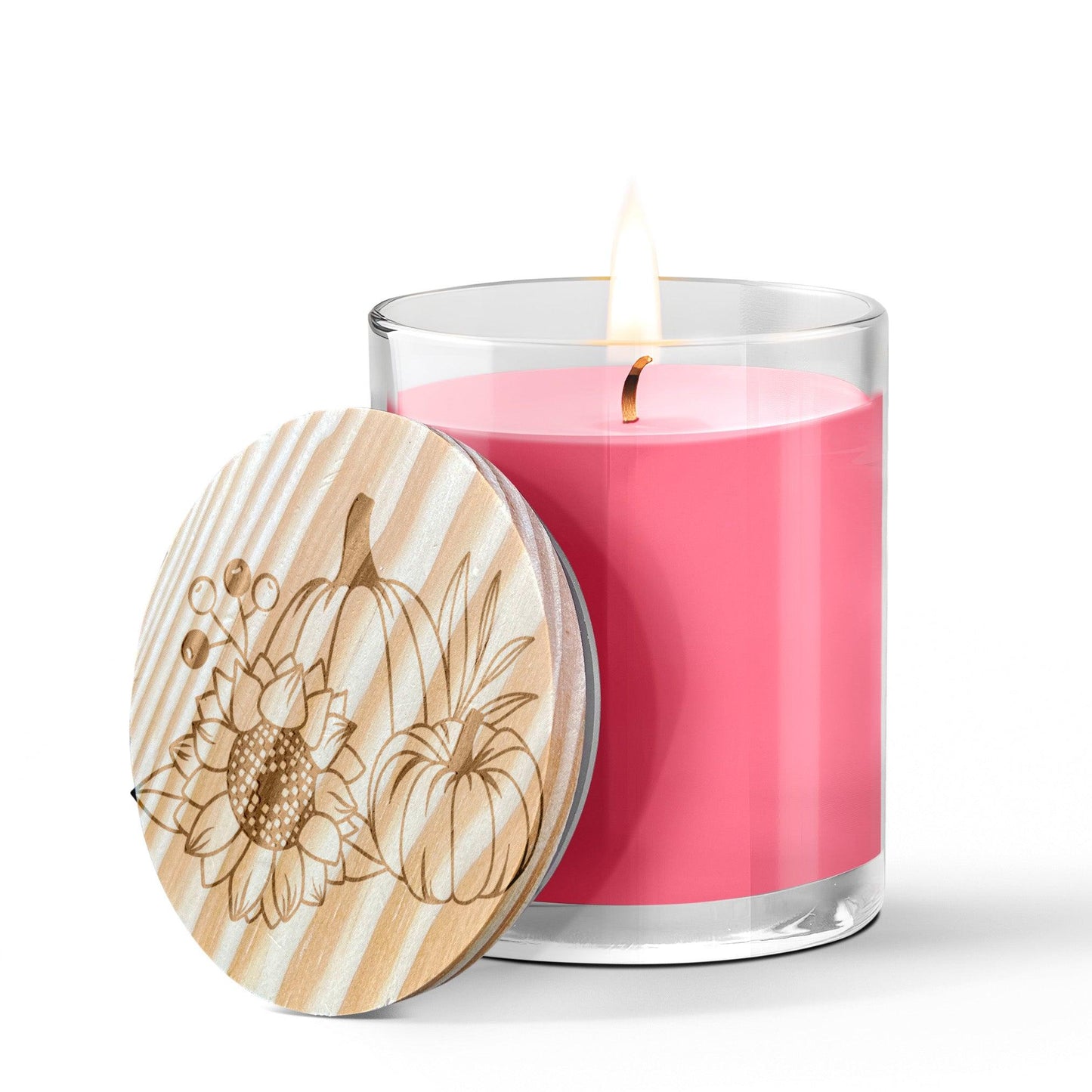 Pumpkin and Spice Engraved Lid Soy Scented Candle - Mallard Moon Gift Shop