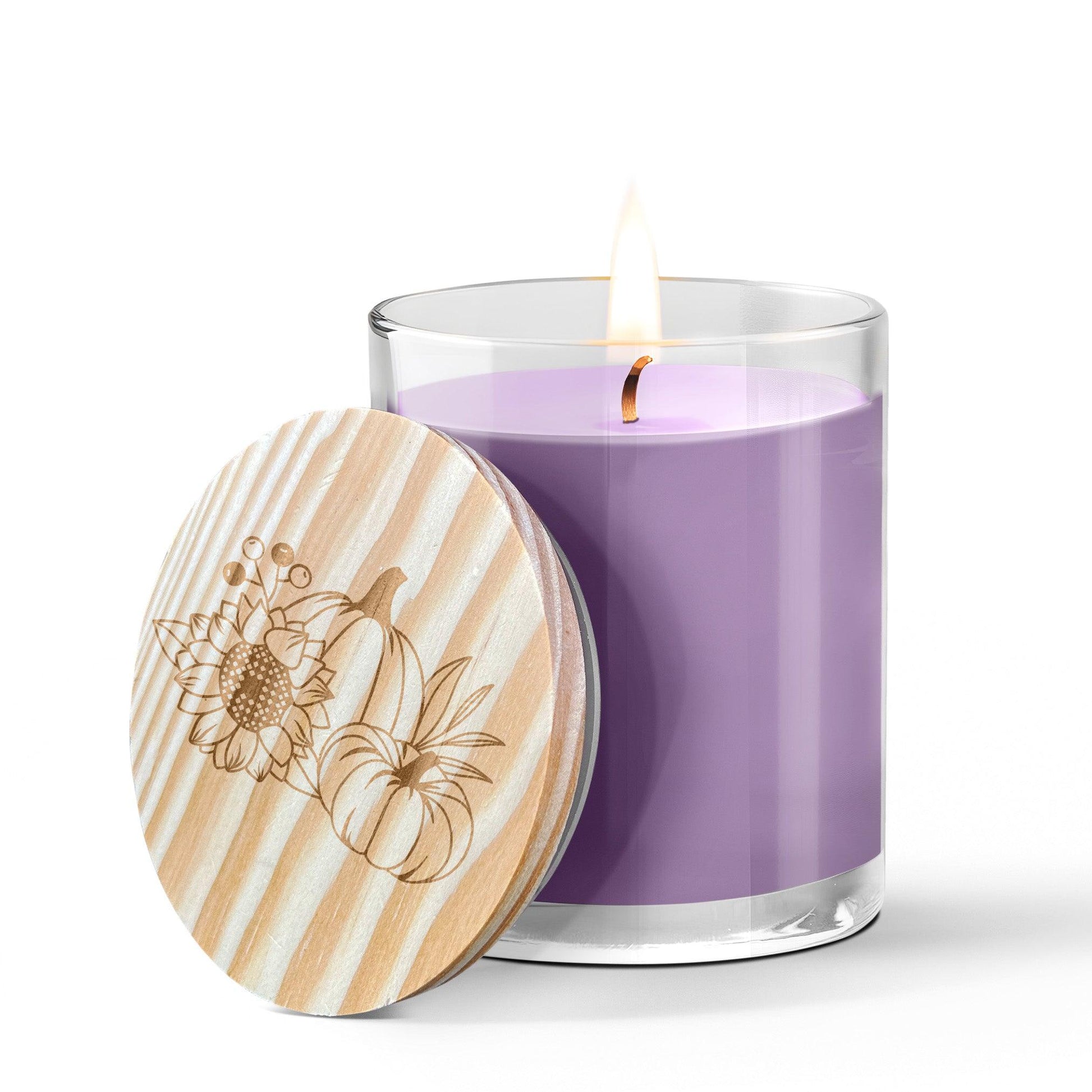 Pumpkin and Spice Engraved Lid Soy Scented Candle - Mallard Moon Gift Shop