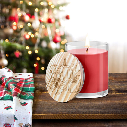 Pumpkin and Spice Engraved Lid Soy Scented Candle - Mallard Moon Gift Shop
