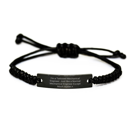 Funny Mechanical Engineer Rope Bracelet for Christmas Unique Gifts from Men to Friends and Family - Hotter Than Normal - Image 1